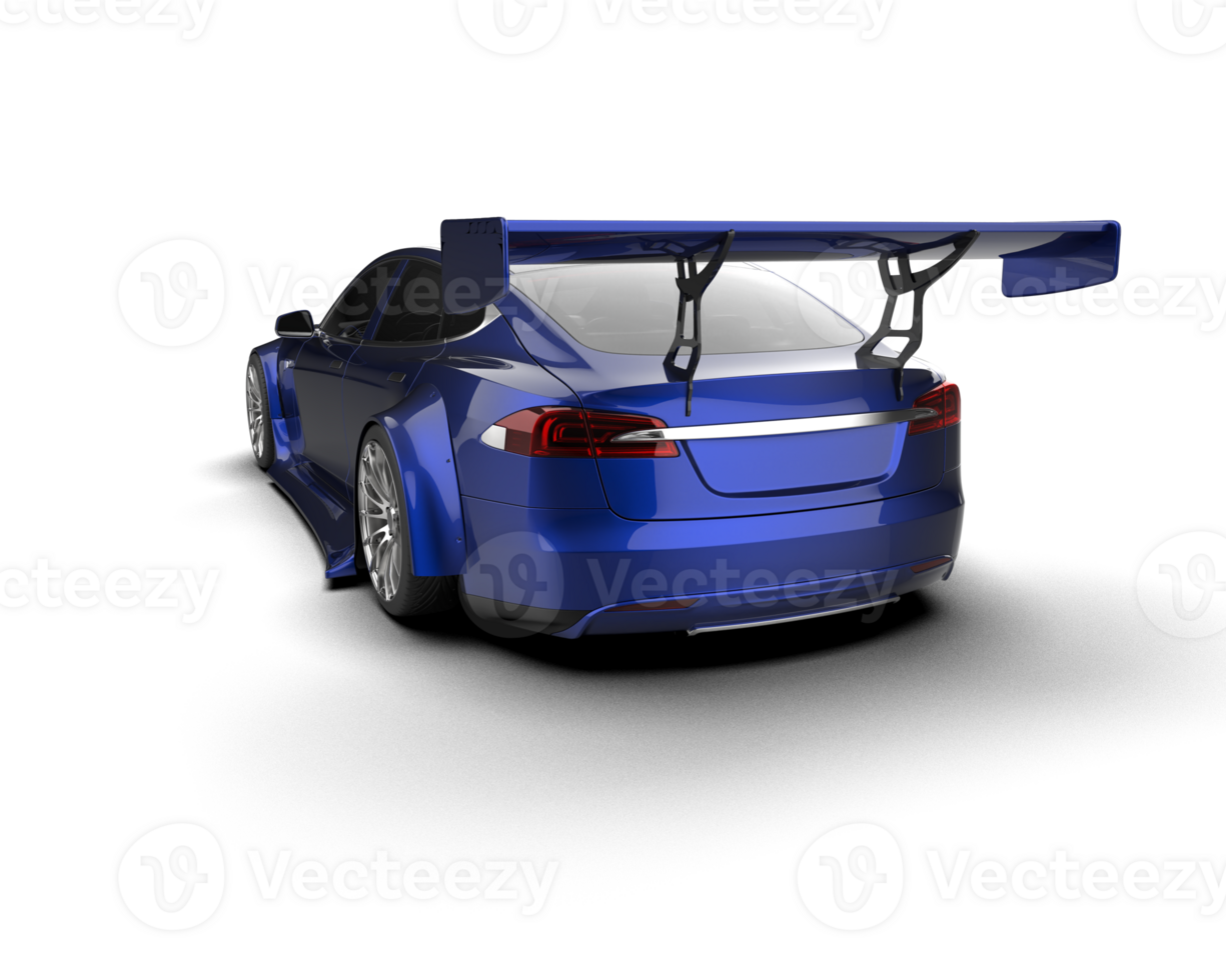 Realistic sport car isolated on background. 3d rendering - illustration png