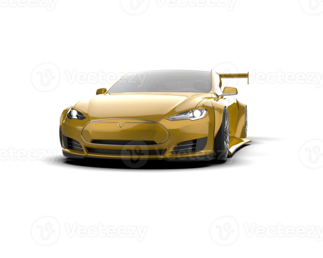 Realistic sport car isolated on background. 3d rendering - illustration png