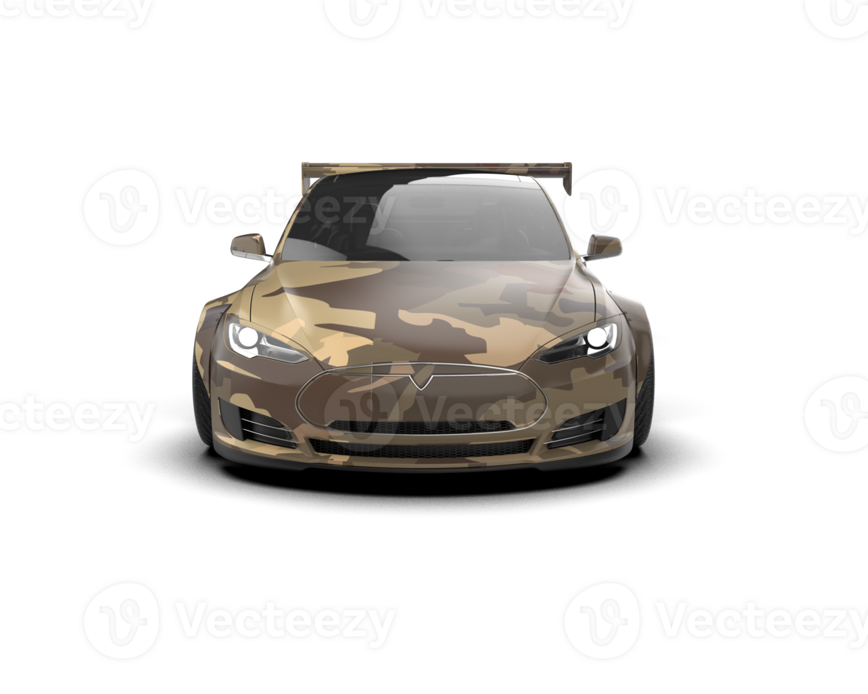 Realistic sport car isolated on background. 3d rendering - illustration png