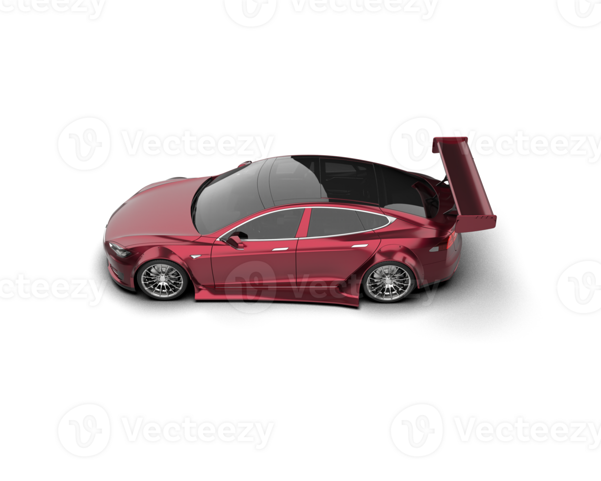 Realistic sport car isolated on background. 3d rendering - illustration png