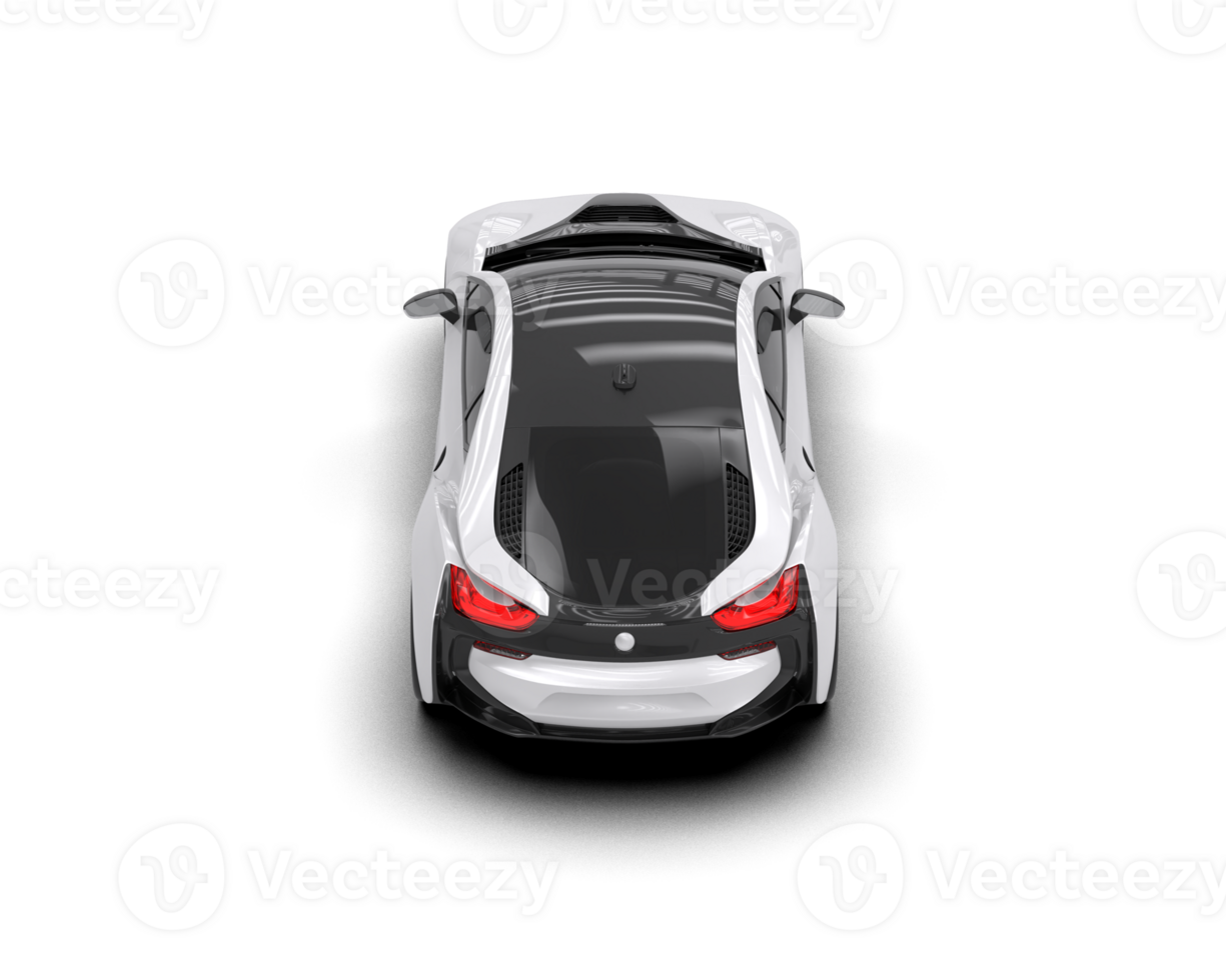 Realistic sport car isolated on background. 3d rendering - illustration png