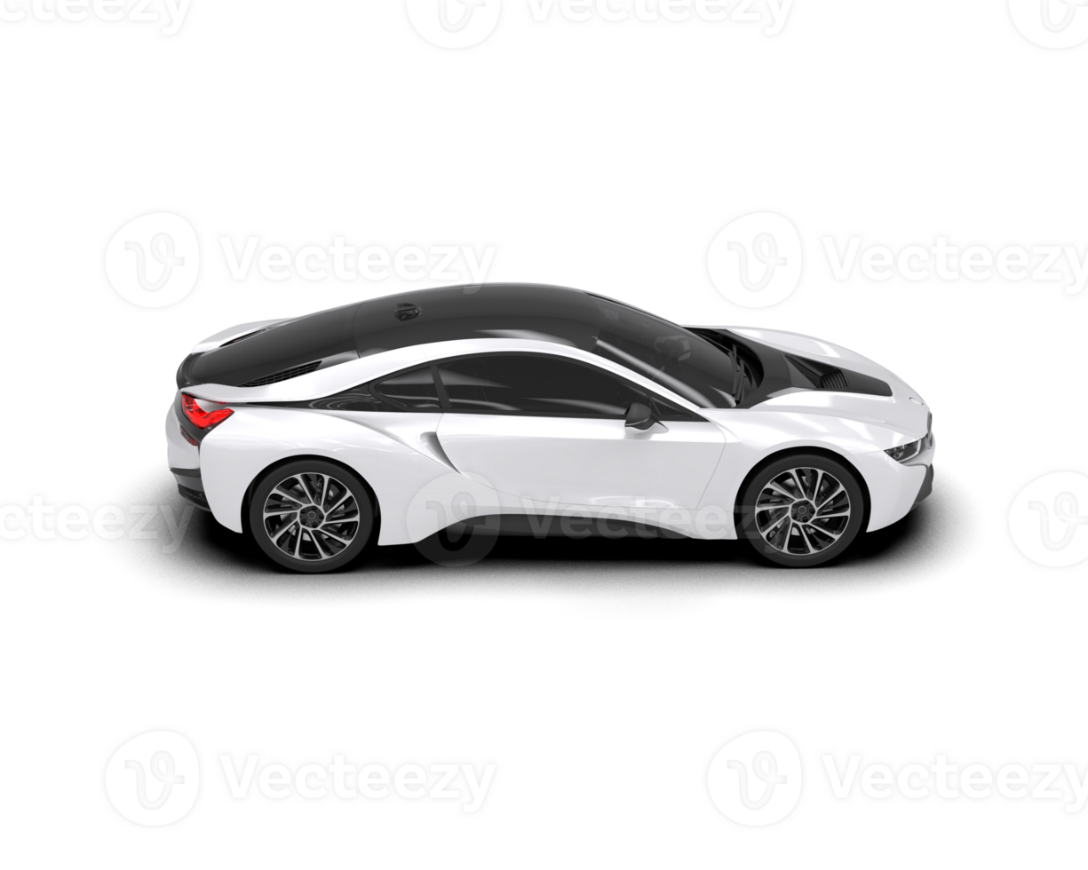 Realistic sport car isolated on background. 3d rendering - illustration png