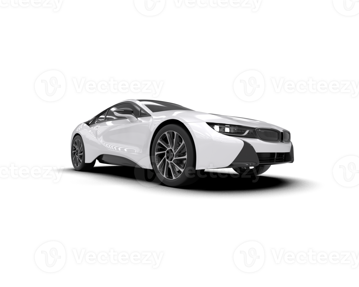 Realistic sport car isolated on background. 3d rendering - illustration png