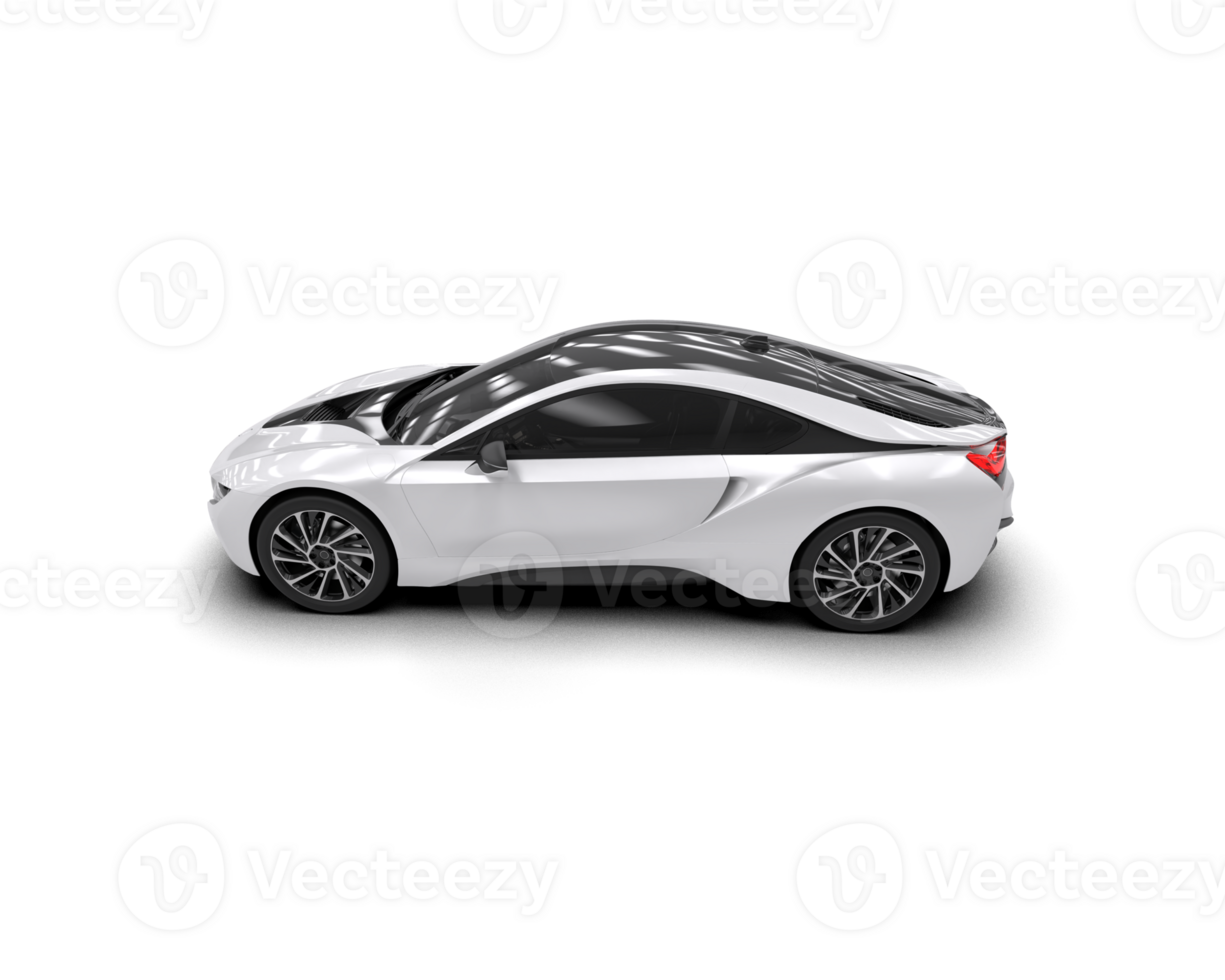 Realistic sport car isolated on background. 3d rendering - illustration png