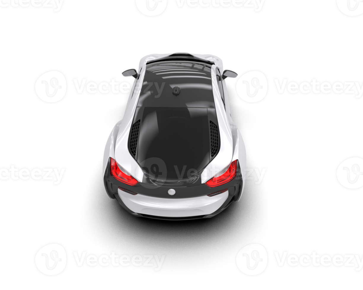 Realistic sport car isolated on background. 3d rendering - illustration png