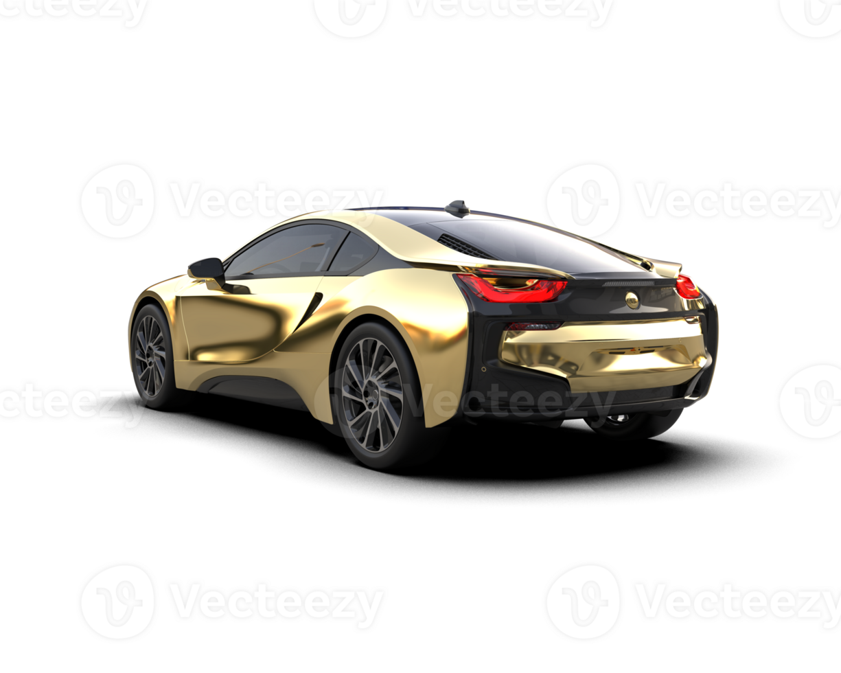 Realistic sport car isolated on background. 3d rendering - illustration png