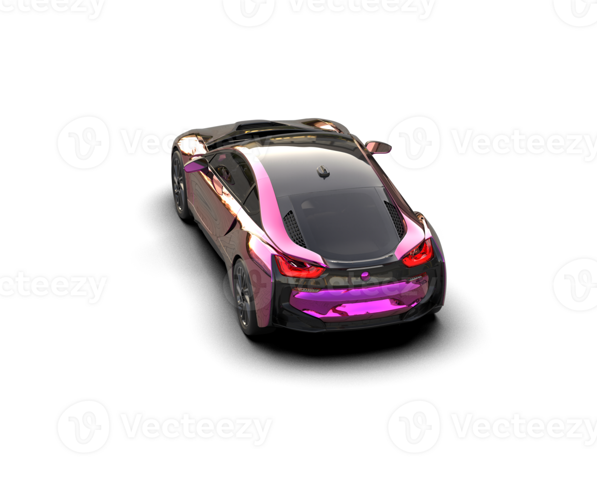 Realistic sport car isolated on background. 3d rendering - illustration png