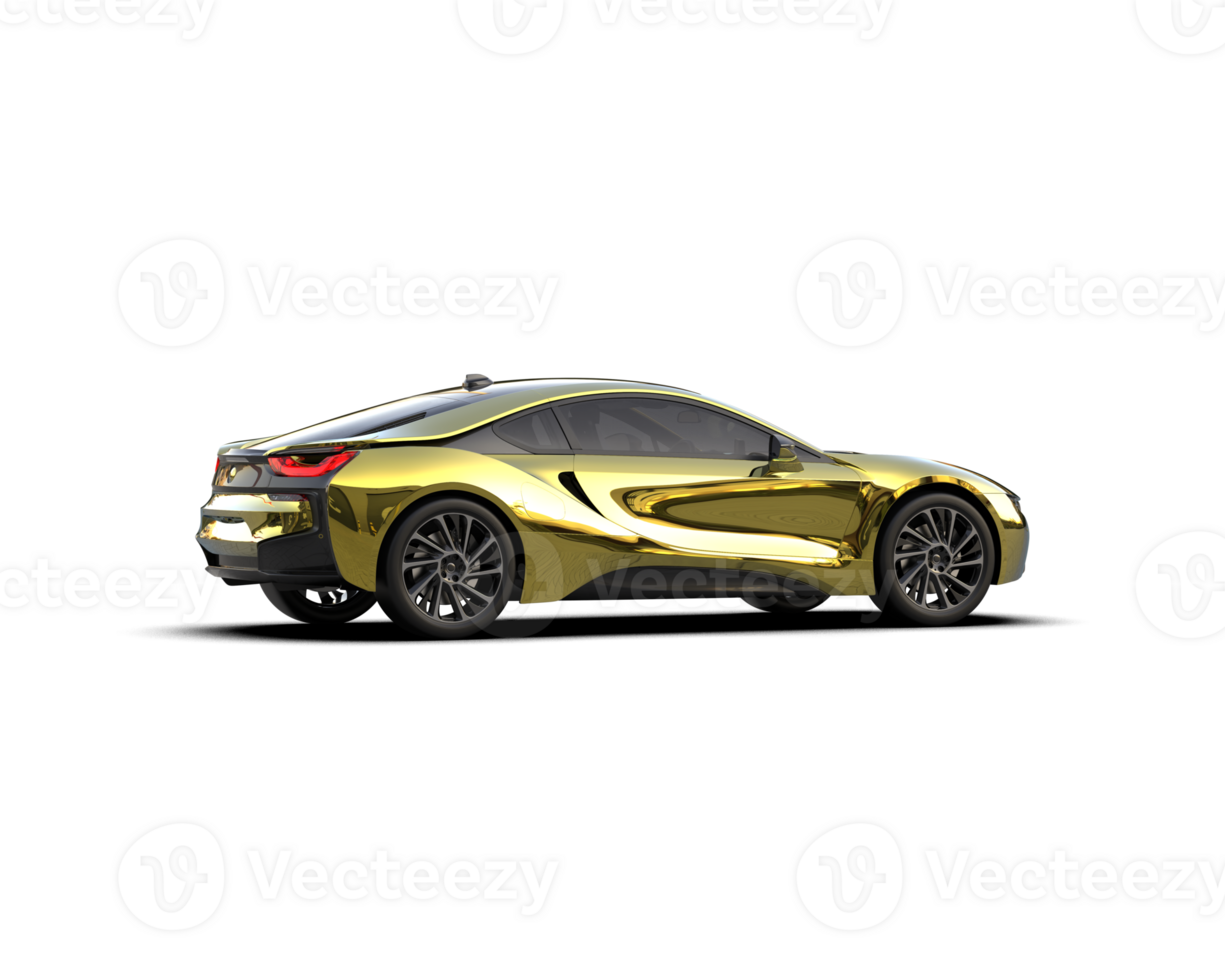 Realistic sport car isolated on background. 3d rendering - illustration png