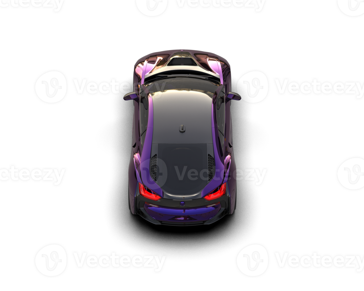 Realistic sport car isolated on background. 3d rendering - illustration png