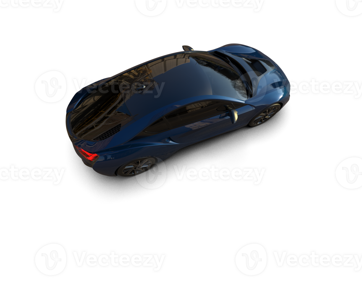 Realistic sport car isolated on background. 3d rendering - illustration png