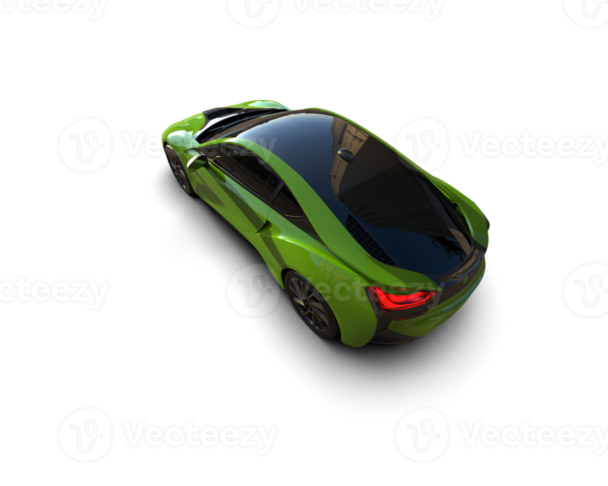 Realistic sport car isolated on background. 3d rendering - illustration png
