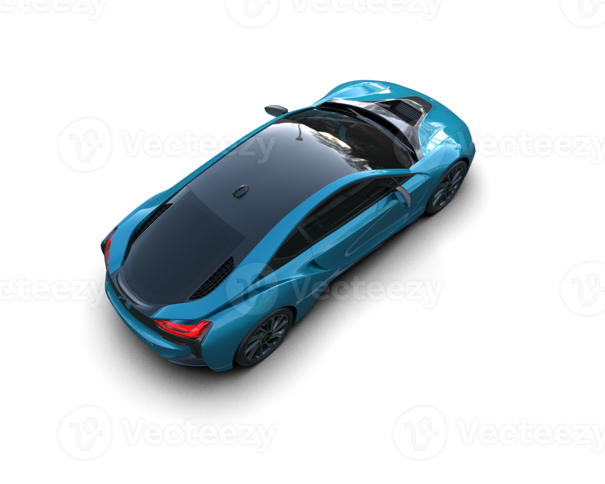 Realistic sport car isolated on background. 3d rendering - illustration png