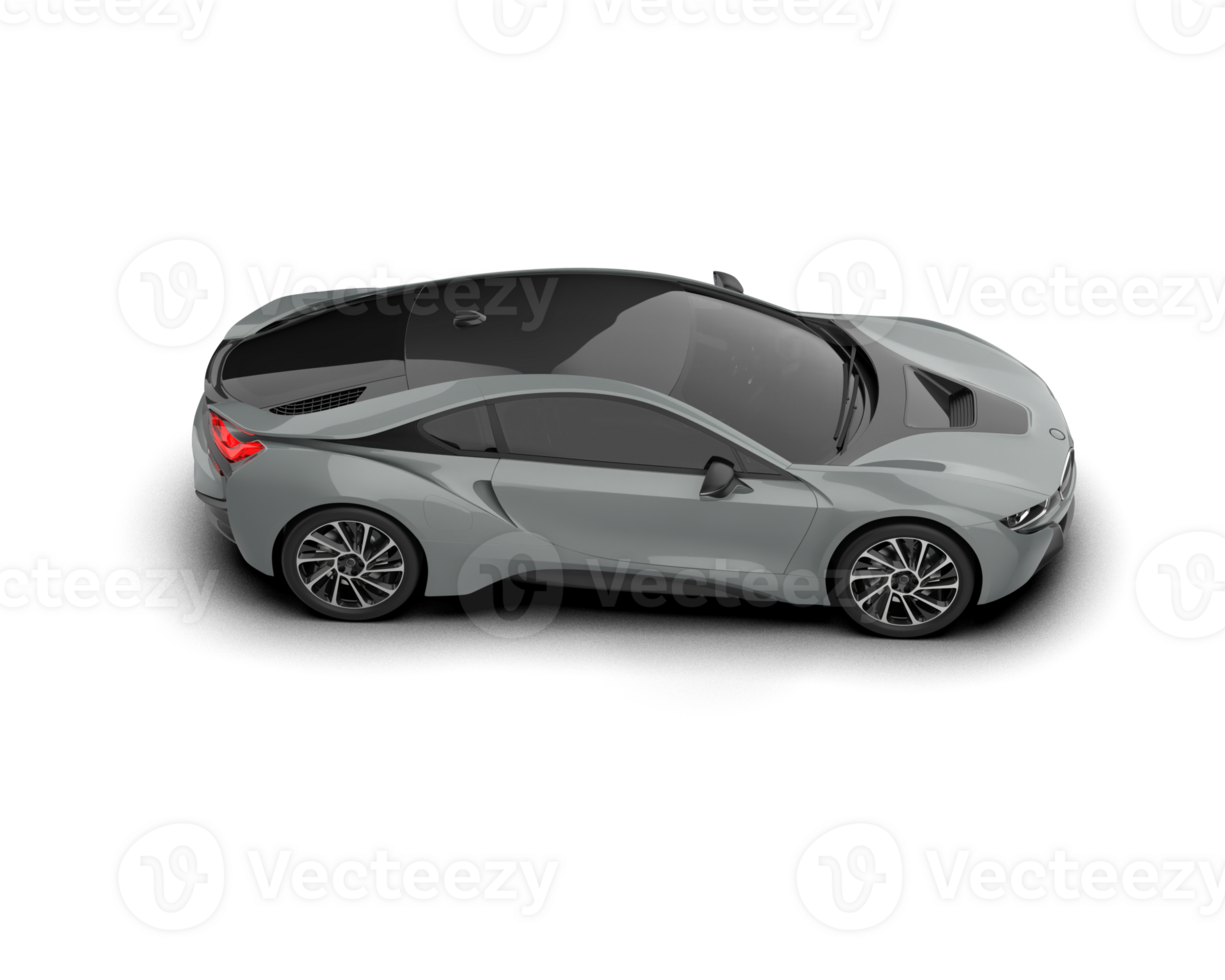 Realistic sport car isolated on background. 3d rendering - illustration png