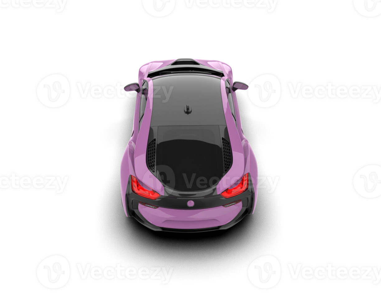 Realistic sport car isolated on background. 3d rendering - illustration png