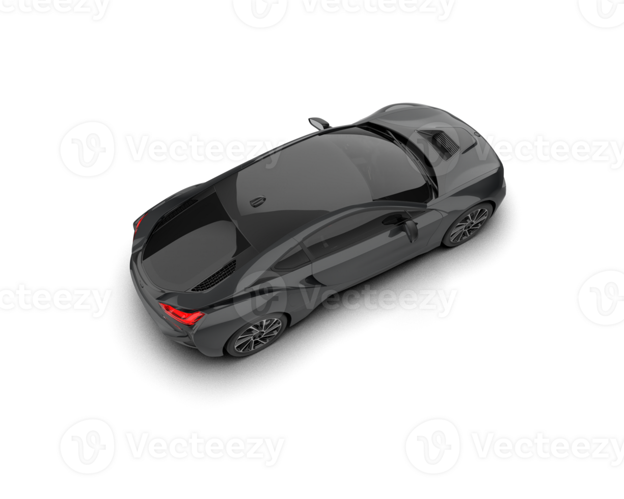 Realistic sport car isolated on background. 3d rendering - illustration png