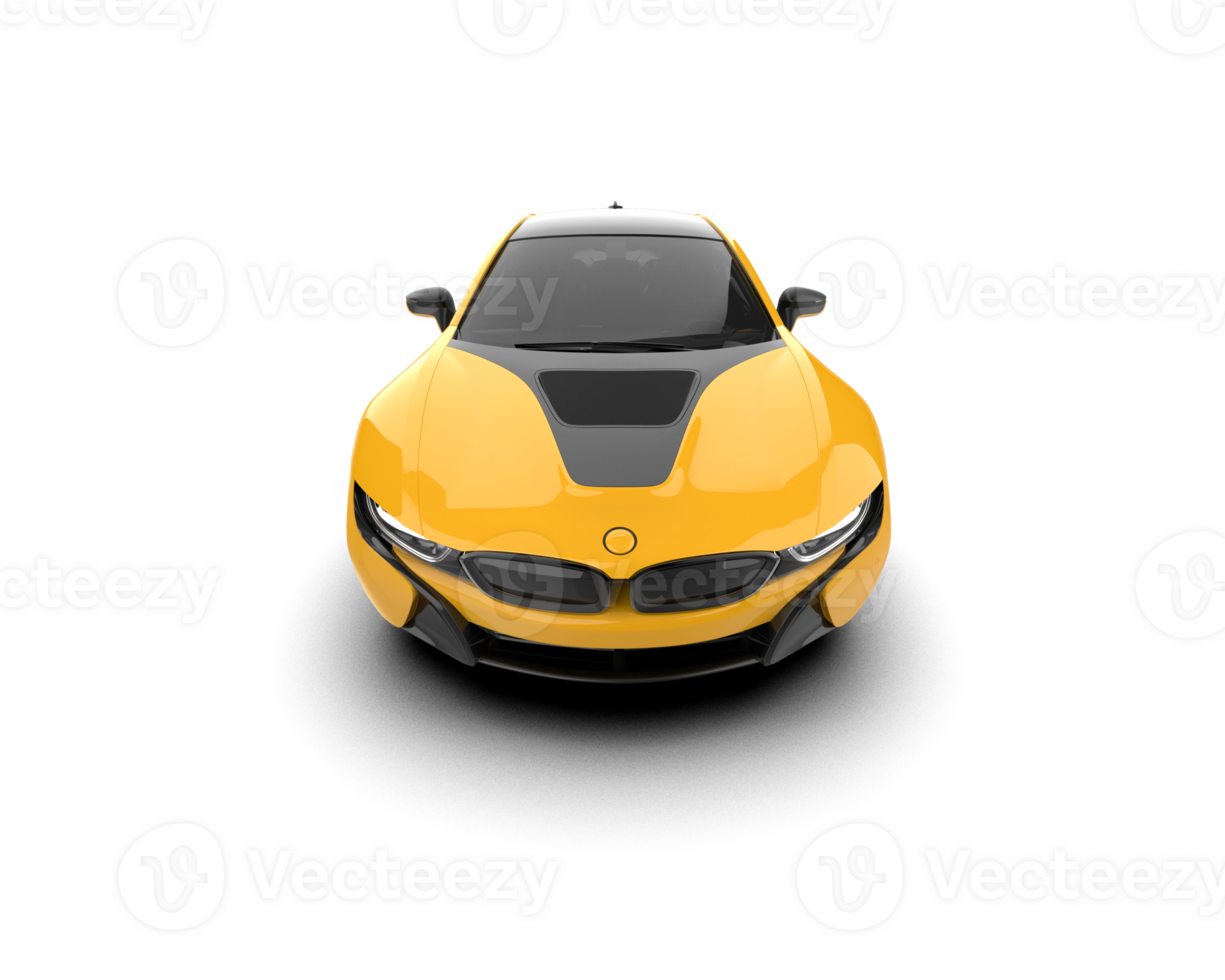 Realistic sport car isolated on background. 3d rendering - illustration png