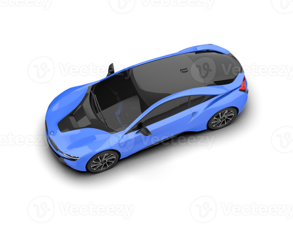 Realistic sport car isolated on background. 3d rendering - illustration png