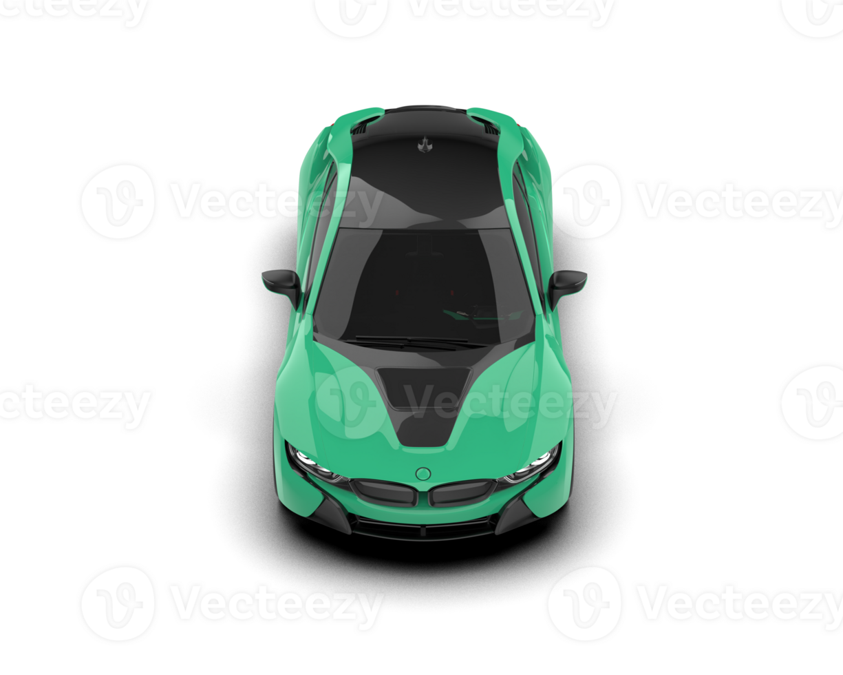 Realistic sport car isolated on background. 3d rendering - illustration png