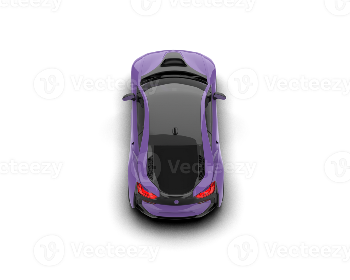 Realistic sport car isolated on background. 3d rendering - illustration png