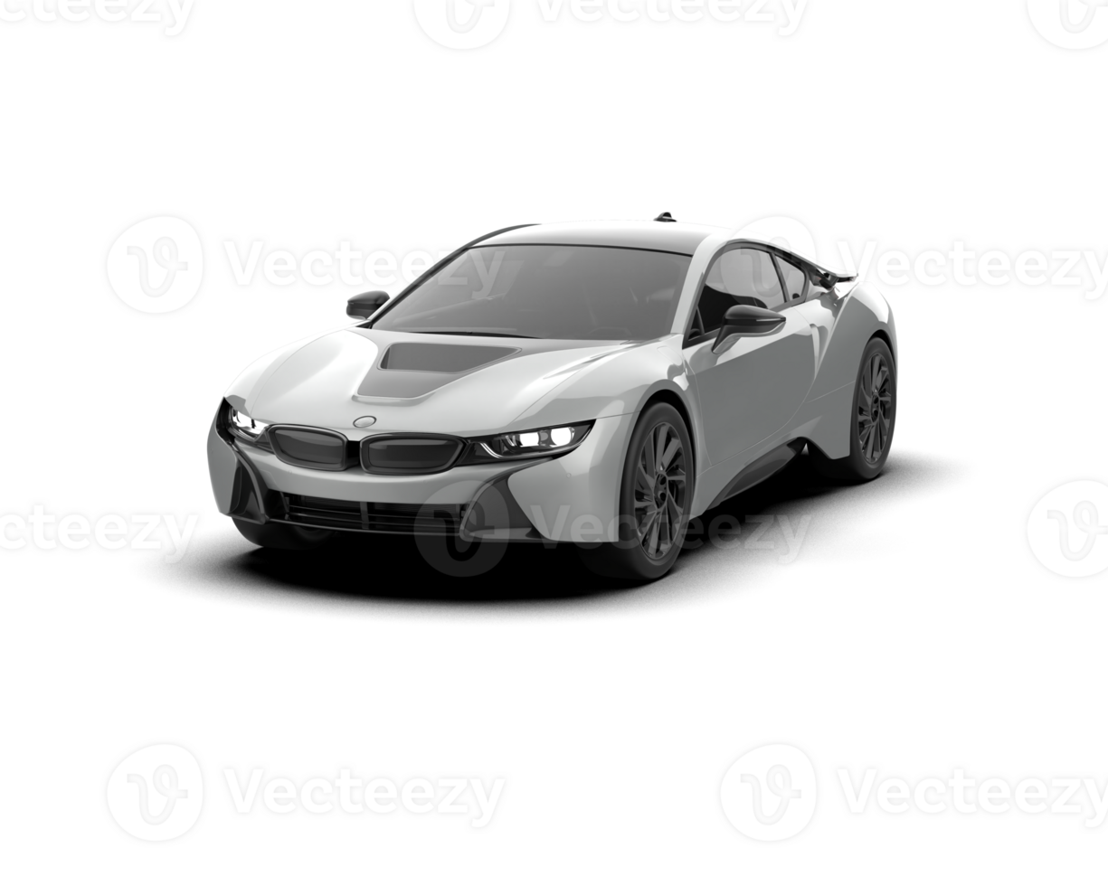 Realistic sport car isolated on background. 3d rendering - illustration png