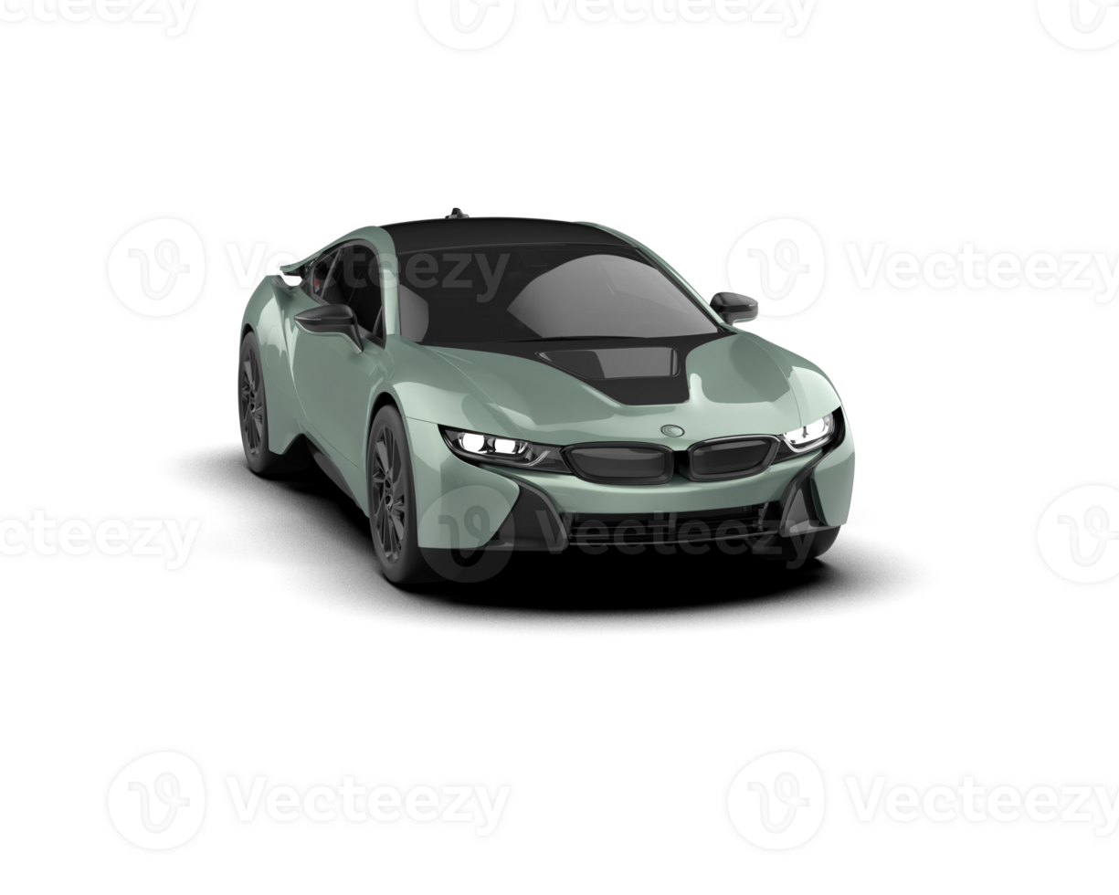 Realistic sport car isolated on background. 3d rendering - illustration png