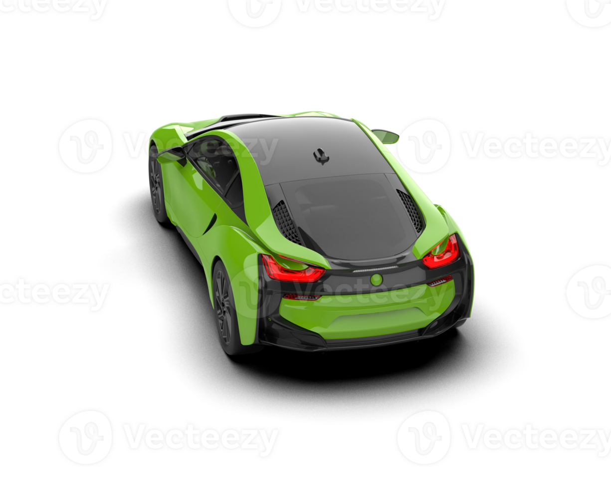 Realistic sport car isolated on background. 3d rendering - illustration png