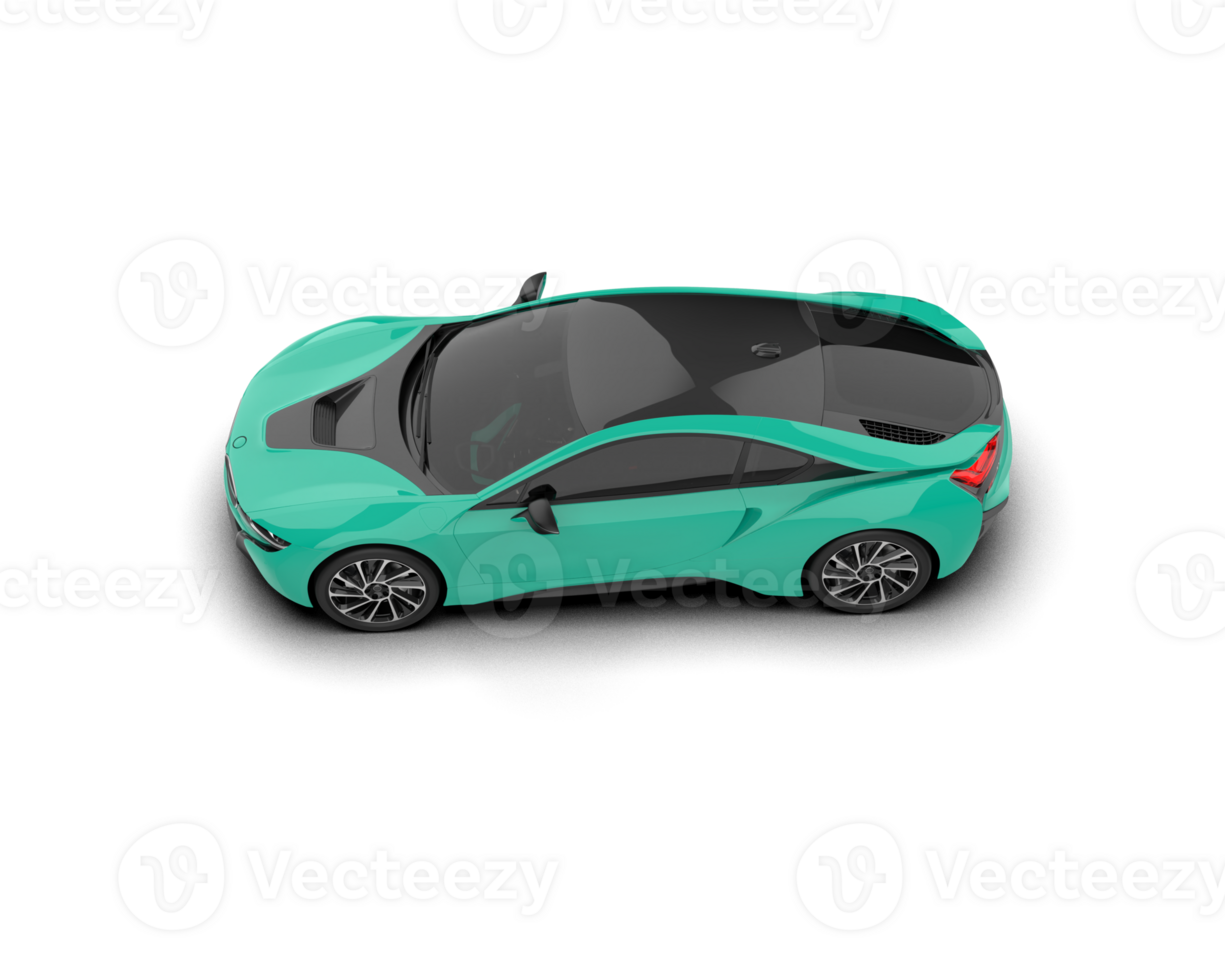 Realistic sport car isolated on background. 3d rendering - illustration png