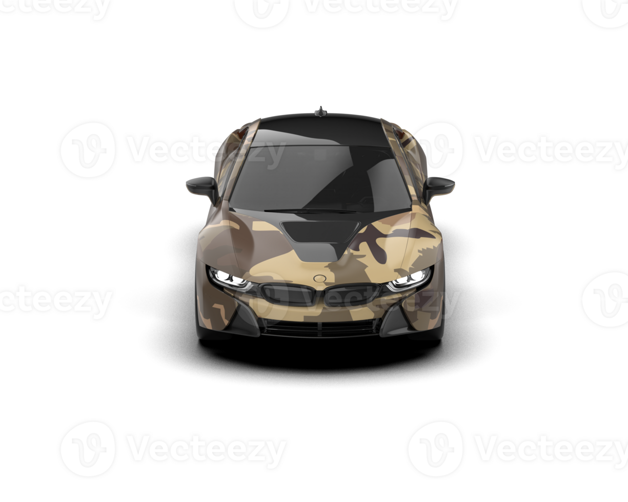 Realistic sport car isolated on background. 3d rendering - illustration png