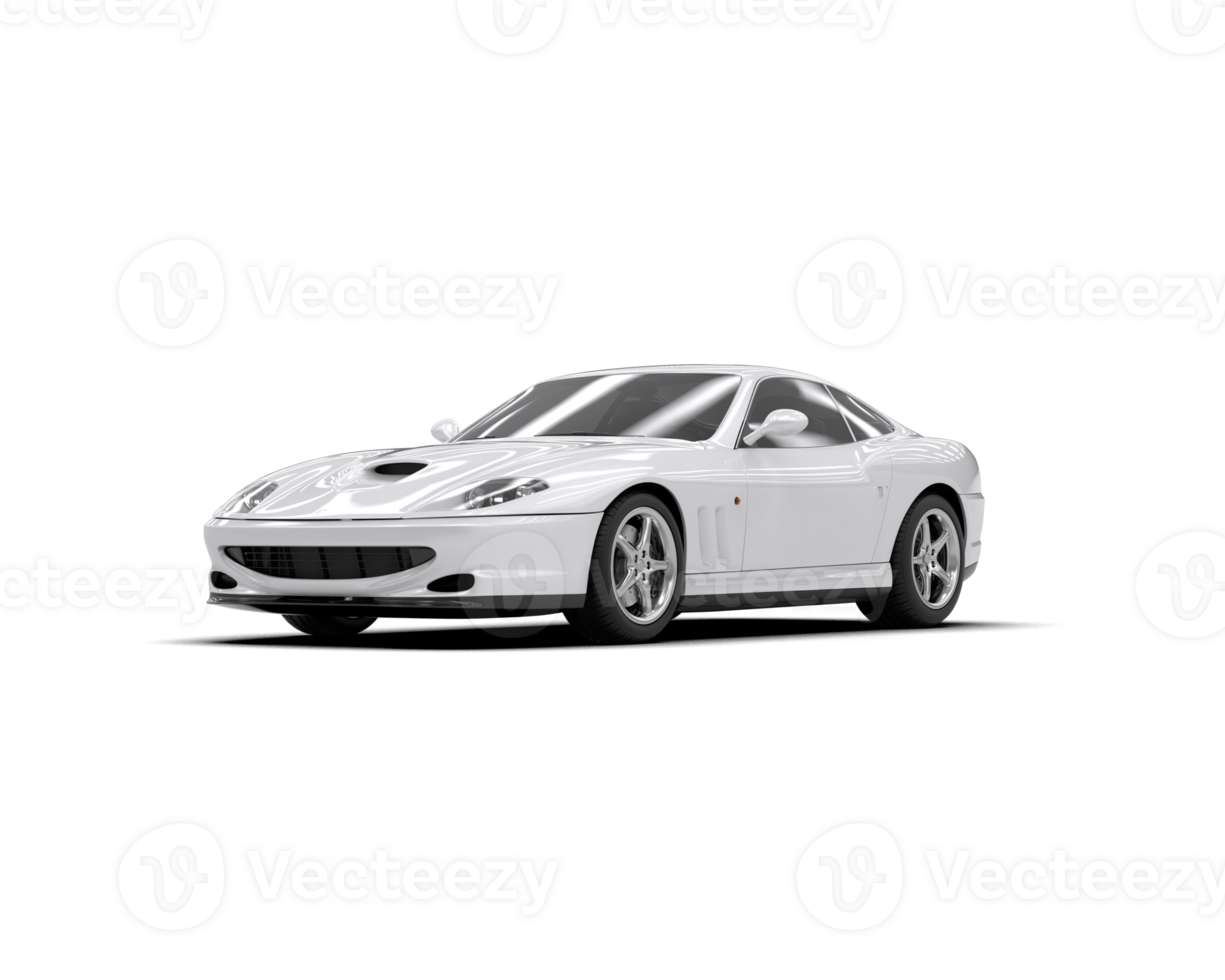 Realistic sport car isolated on background. 3d rendering - illustration png