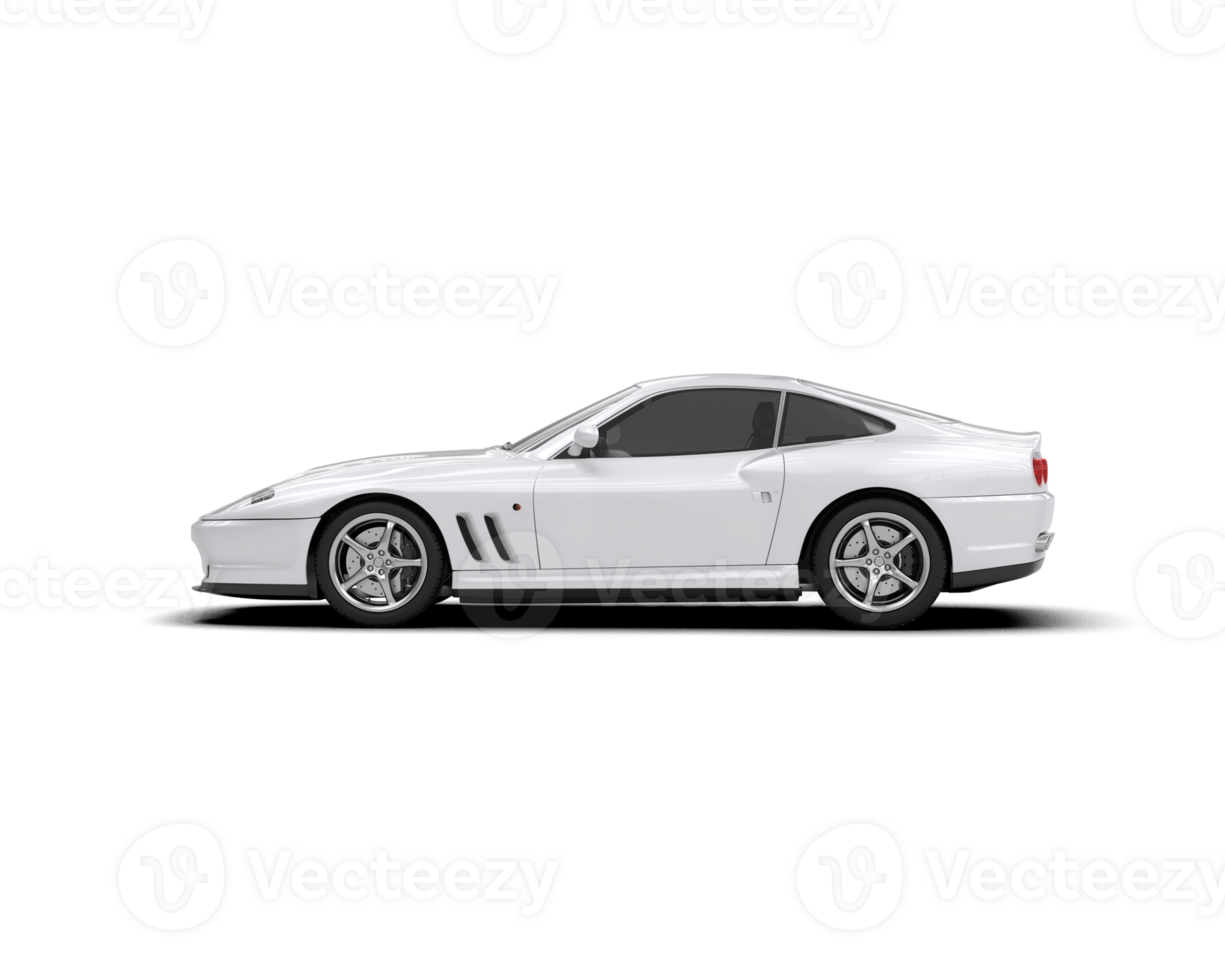Realistic sport car isolated on background. 3d rendering - illustration png