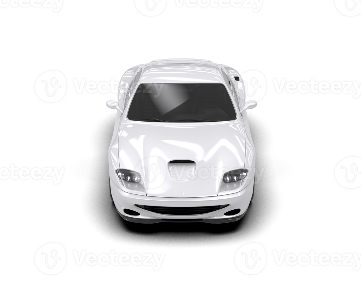 Realistic sport car isolated on background. 3d rendering - illustration png