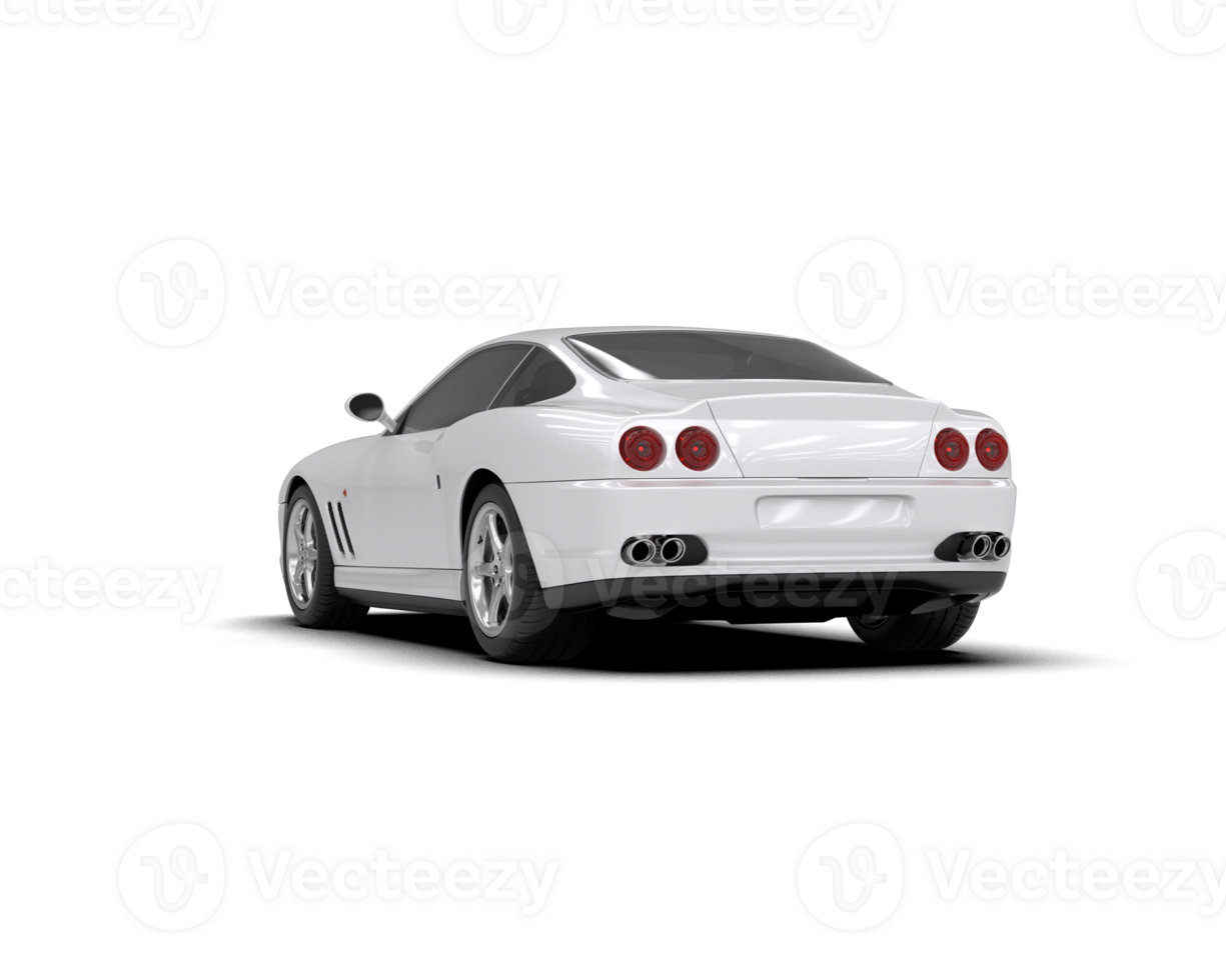 Realistic sport car isolated on background. 3d rendering - illustration png