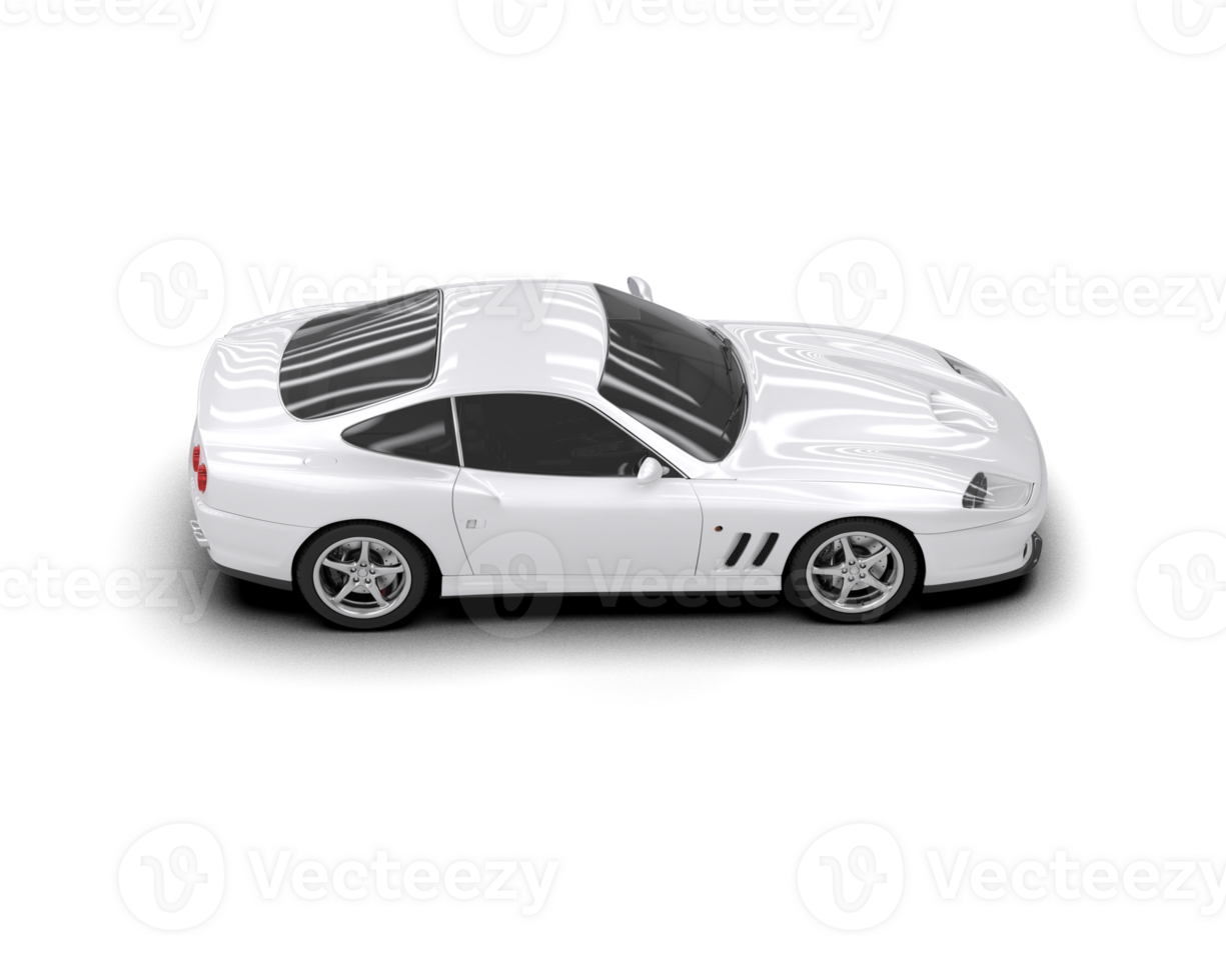 Realistic sport car isolated on background. 3d rendering - illustration png
