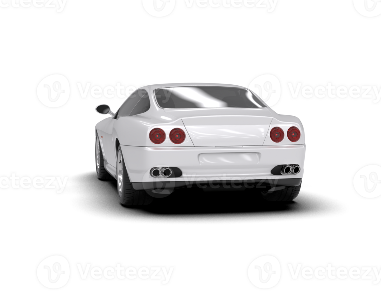 Realistic sport car isolated on background. 3d rendering - illustration png