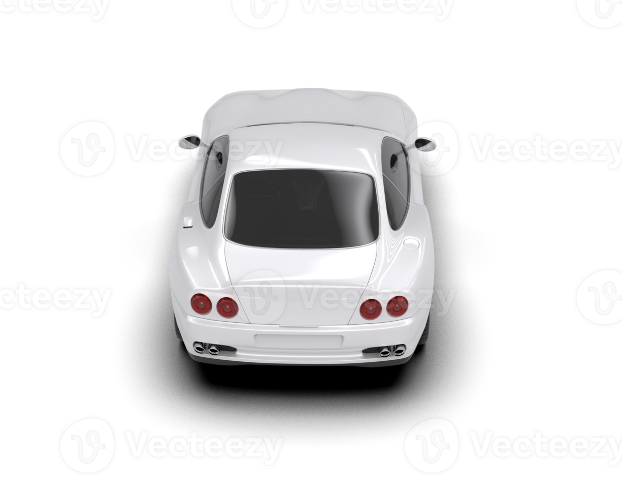 Realistic sport car isolated on background. 3d rendering - illustration png