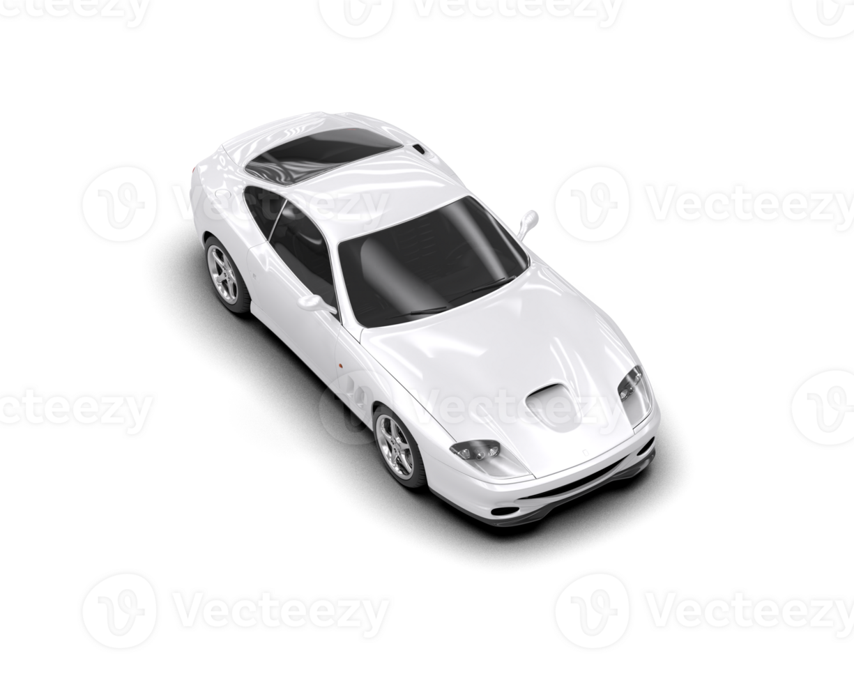 Realistic sport car isolated on background. 3d rendering - illustration png