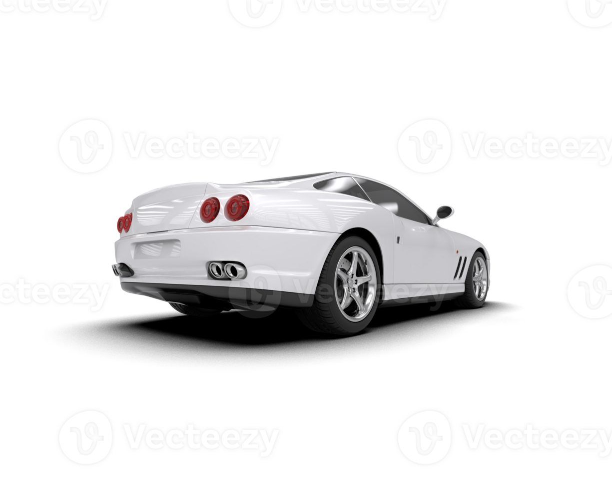 Realistic sport car isolated on background. 3d rendering - illustration png