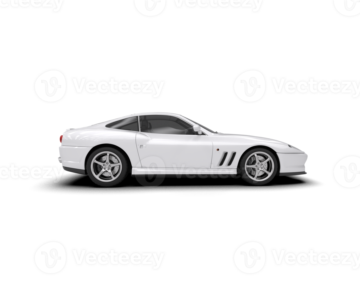 Realistic sport car isolated on background. 3d rendering - illustration png