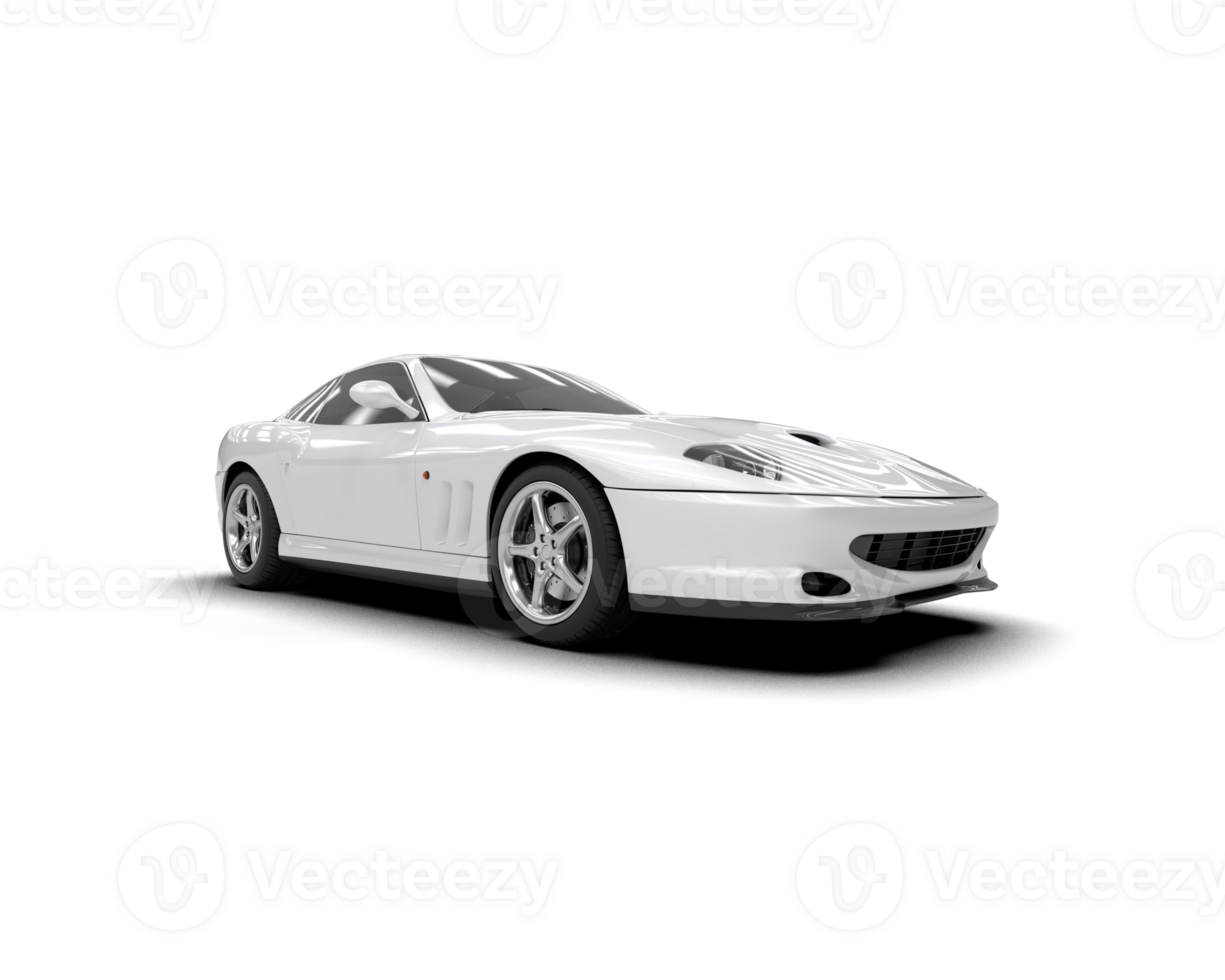 Realistic sport car isolated on background. 3d rendering - illustration png
