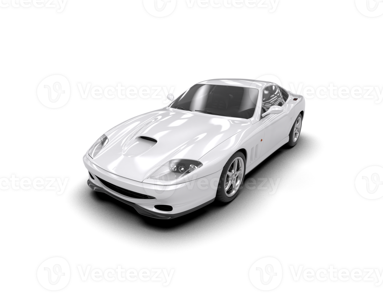 Realistic sport car isolated on background. 3d rendering - illustration png