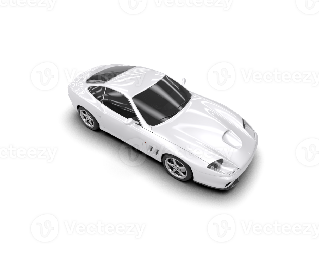 Realistic sport car isolated on background. 3d rendering - illustration png
