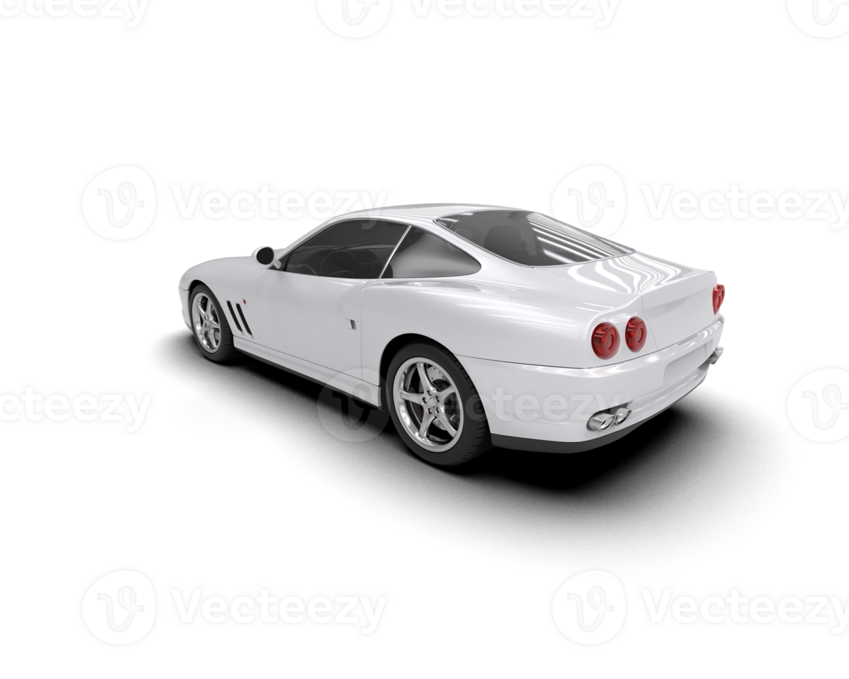 Realistic sport car isolated on background. 3d rendering - illustration png