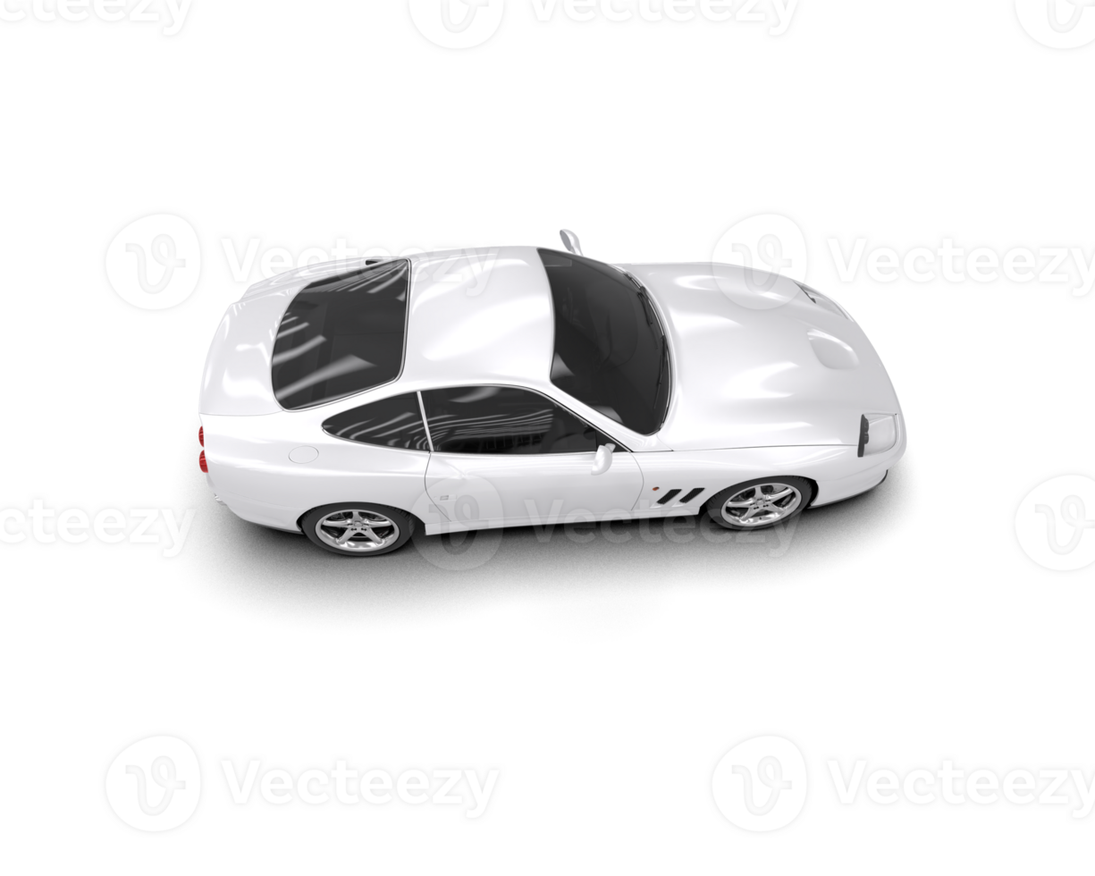 Realistic sport car isolated on background. 3d rendering - illustration png