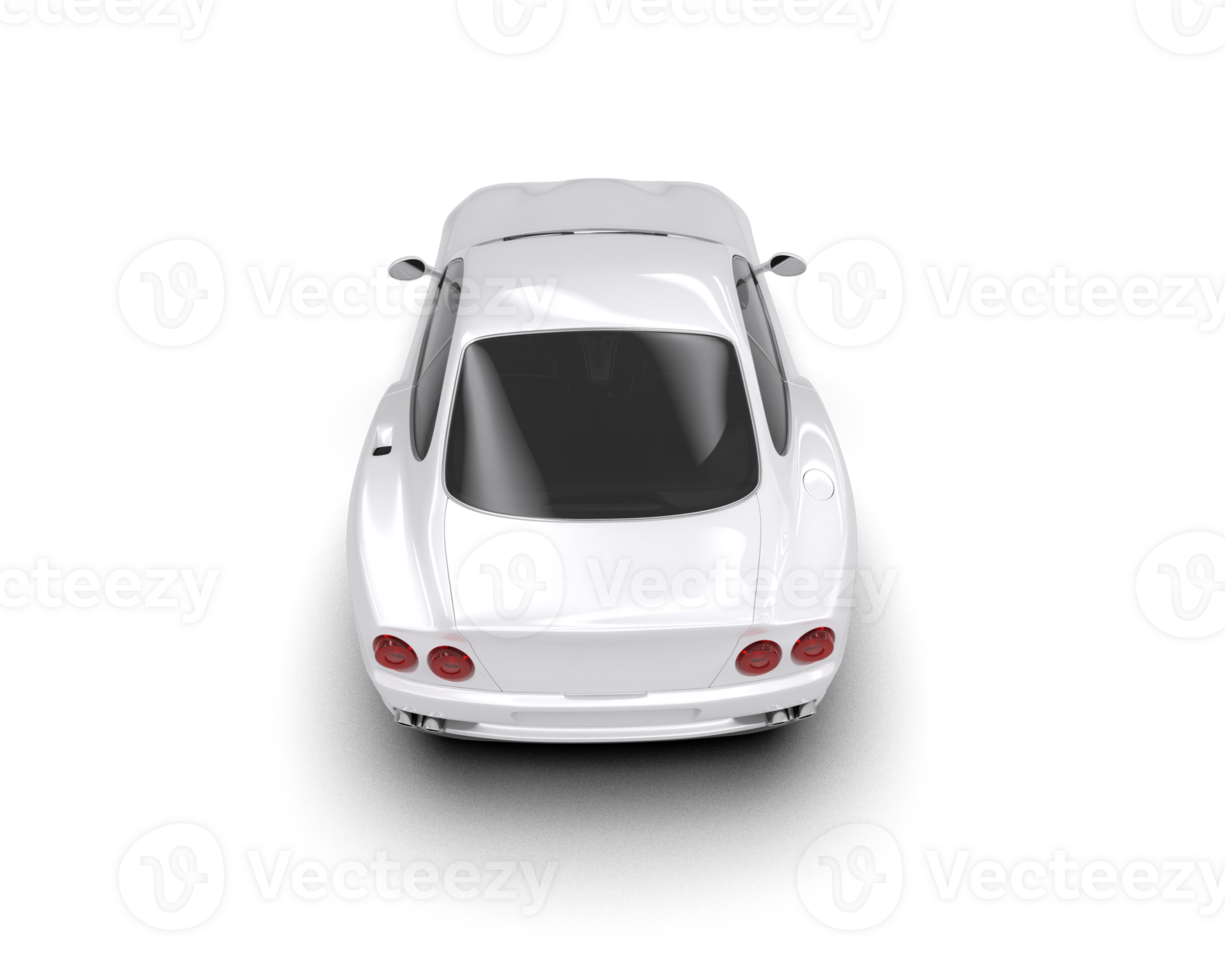 Realistic sport car isolated on background. 3d rendering - illustration png