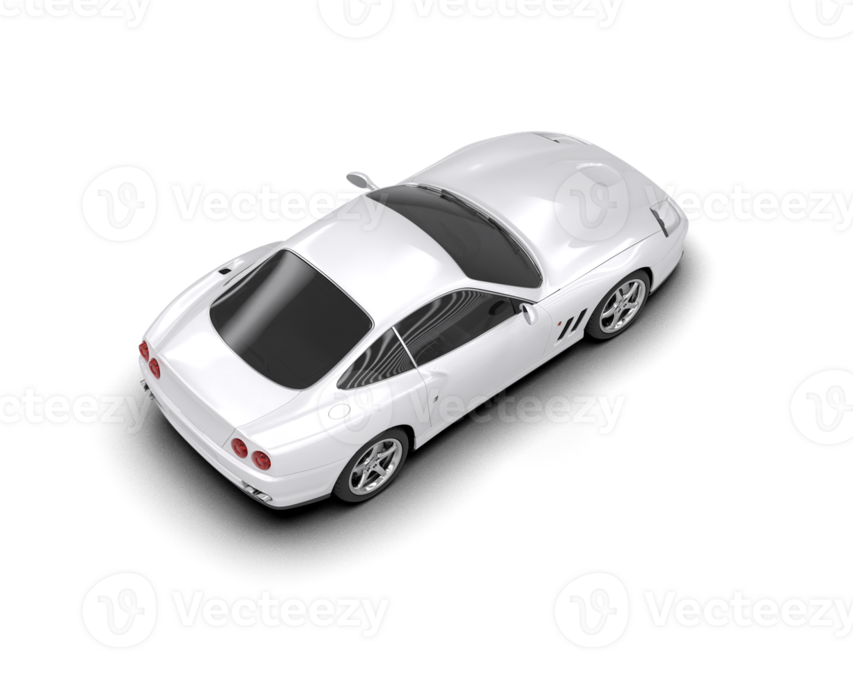 Realistic sport car isolated on background. 3d rendering - illustration png