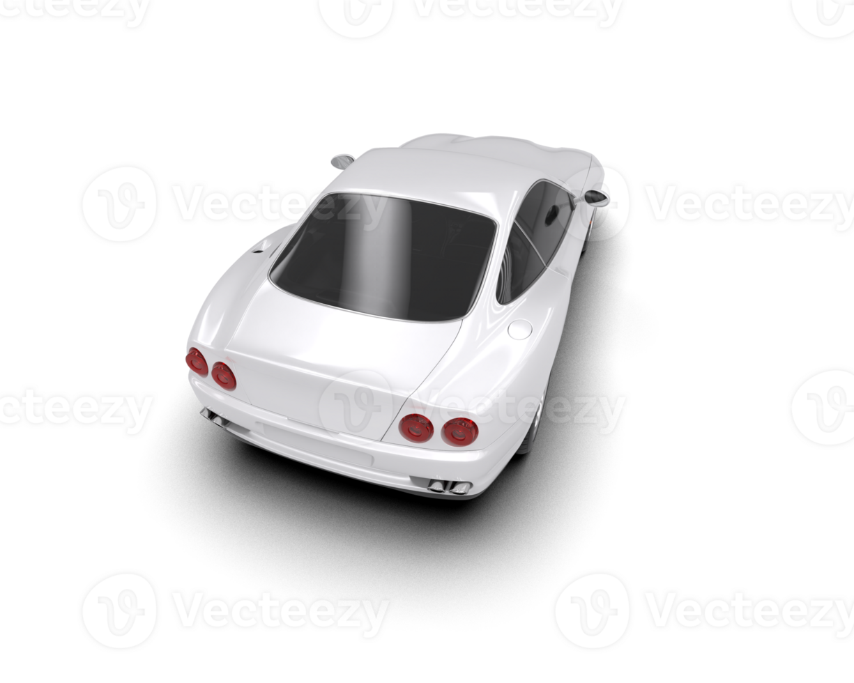 Realistic sport car isolated on background. 3d rendering - illustration png