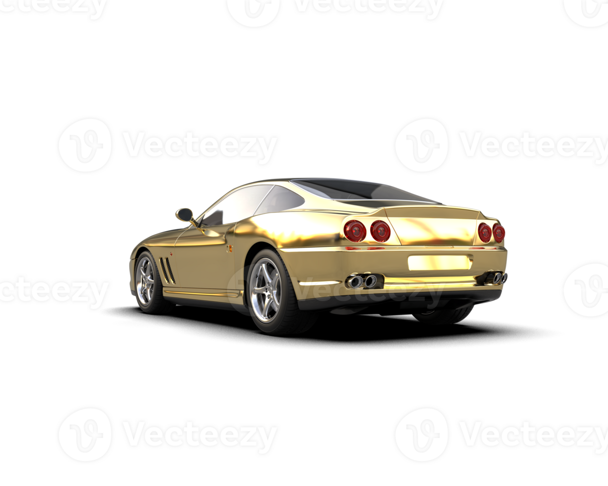 Realistic sport car isolated on background. 3d rendering - illustration png