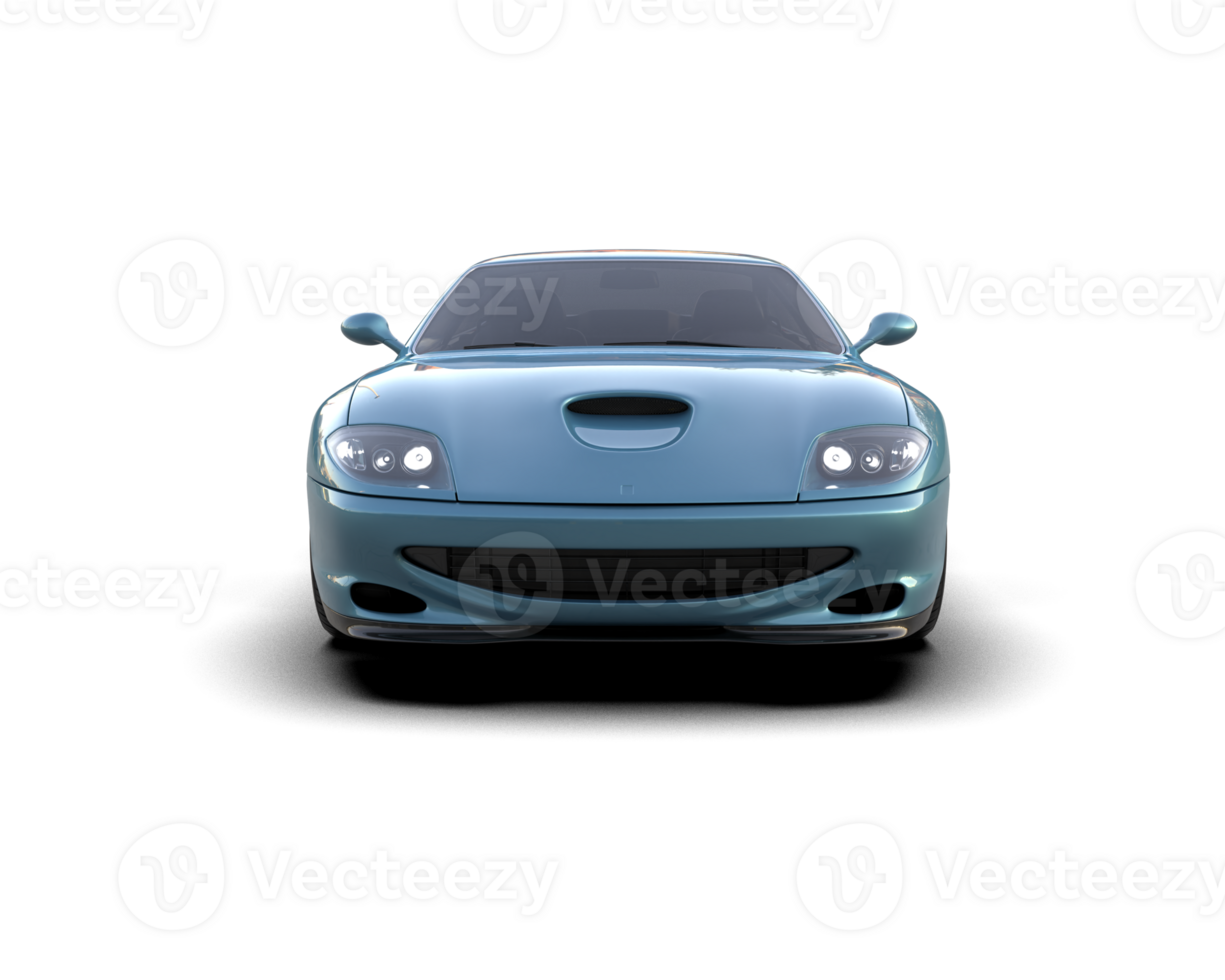 Realistic sport car isolated on background. 3d rendering - illustration png