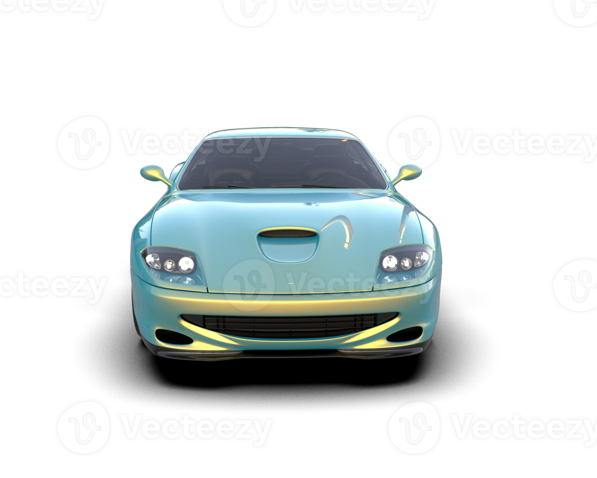 Realistic sport car isolated on background. 3d rendering - illustration png