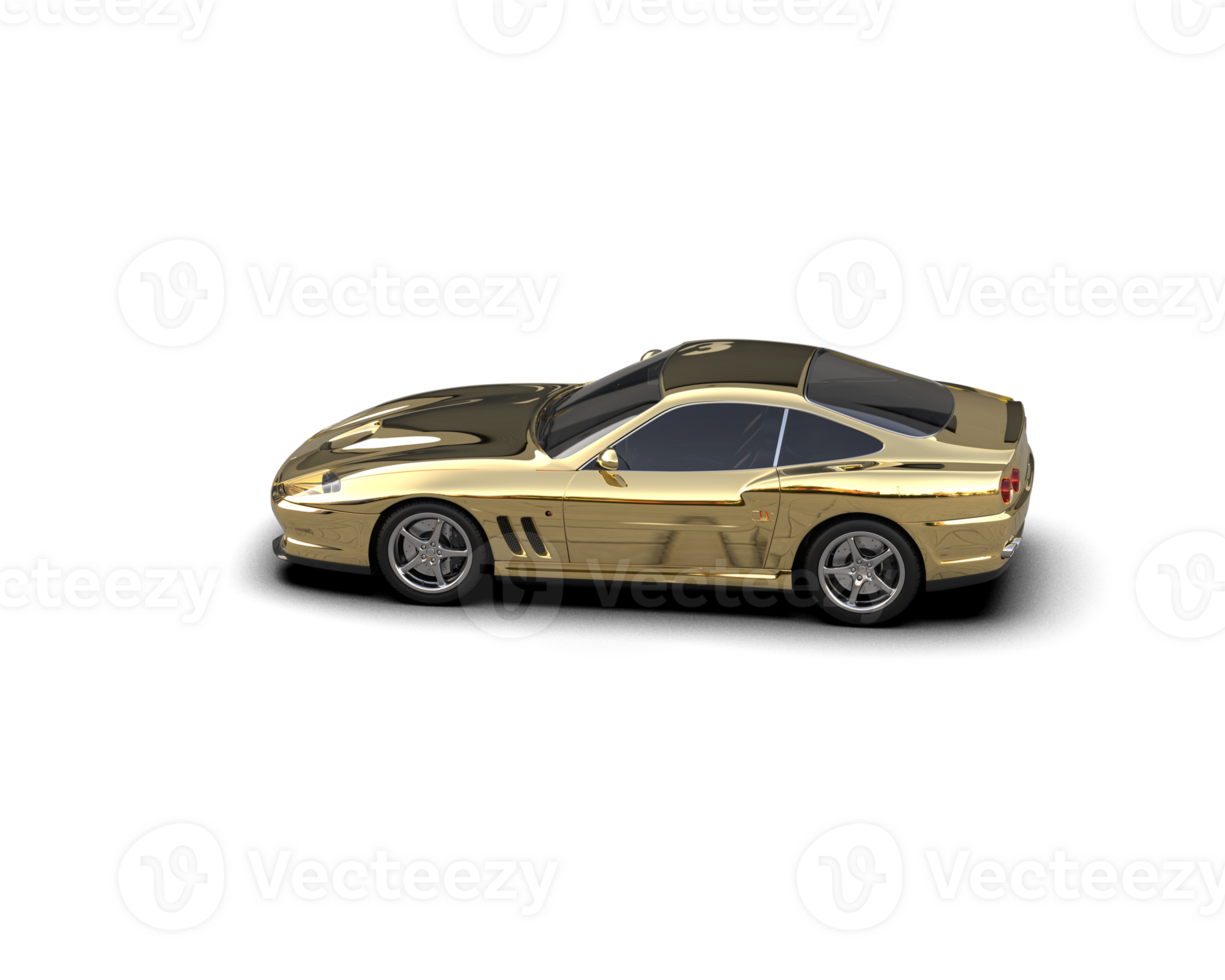 Realistic sport car isolated on background. 3d rendering - illustration png